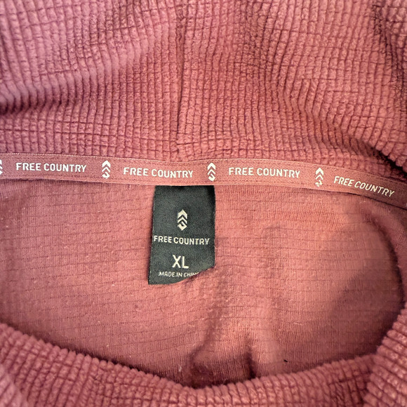 Free Country Womens Mauve Long Sleeve Cowl Neck Sweater XL Casual Cozy Timeless - Picture 3 of 14